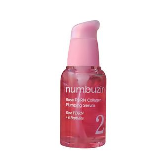 سرم حجم دهنده و لطافت بخش نامبوزین مدل Rose PDRN + 6peptides مناسب برای انواع پوست حجم 30 میلی لیتر