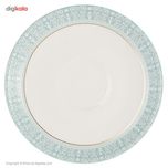 سرویس 102 پارچه چینی زرین ایران سری ایتالیا اف مدل سپید صدف درجه یک