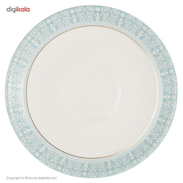 سرویس 102 پارچه چینی زرین ایران سری ایتالیا اف مدل سپید صدف درجه یک