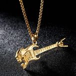 گردنبند مردانه طرح گیتار راک مدل 4344