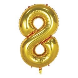 بادکنک فویلی طرح عدد 8