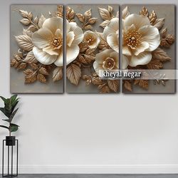 تابلو هنری منحصر به فرد سه بعدی و سه تکه _ کد T20