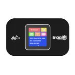 مودم 4G LTE قابل حمل اسفیورد مدل M750 با باتری 3000 میلی‌آمپرساعت، پشتیبانی از 10 کاربر همزمان، نمایشگر رنگی دیجیتال، اتصال بی‌س