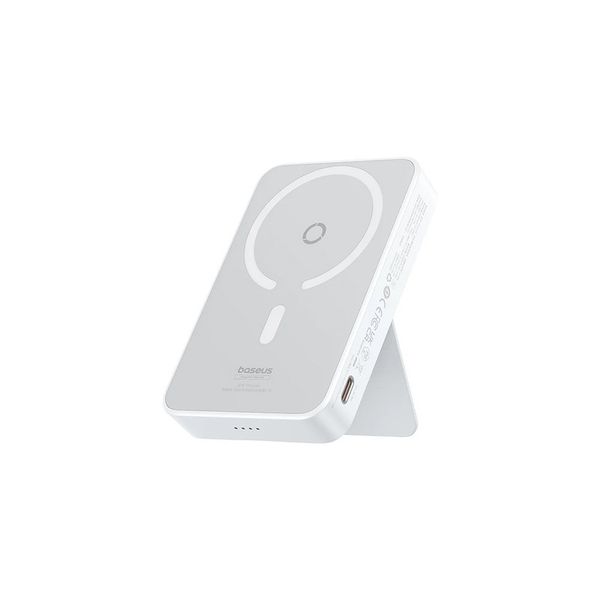 پاوربانک بیسیم 20 وات بیسوس مدل MagPro Magnetic Bracket 20w با ظرفیت 5000 میلی آمپر ساعت به همراه کابل USB-C به USB-C