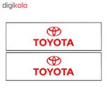 برچسب پا رکابی خودرو طرح TOYOTA مدل TIG021 بسته 2 عددی