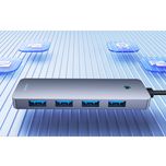 هاب 5 پورت USB 3.0 باسئوس مدل BS-OH080 15cm (گارانتی 24 ماهه آونگ)