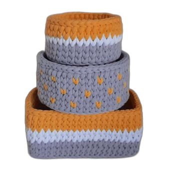 سبد قلاب بافی تریکو طرح نوزادی کد 10 مجموعه 3 عددی