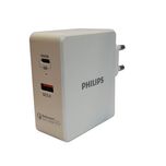 شارژر دیواری فیلیپس دو پورت 45 وات مدل DLP2509 با گارانتی شرکتی