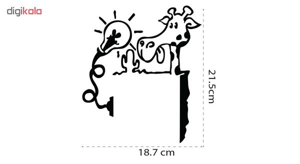 استیکر کلید و پریز طرح زرافه کد 133