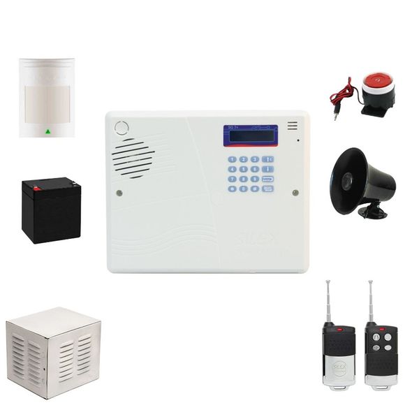 پکیج تک چشمی دزدگیر اماکن سایلکس مدل سیمکارتی