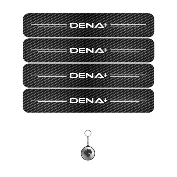 برچسب پارکابی مهدیار طرح کربن کد LCE0041 مناسب برای دناپلاس مجموعه 4 عددی به همراه جاکلیدی