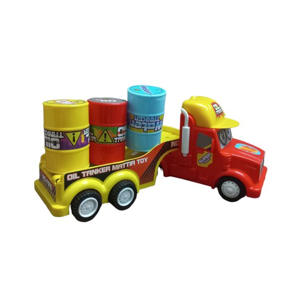 ماشین بازی مدل تریلی مک کویین بشکه بر