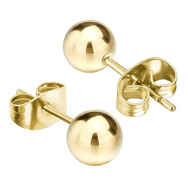 گوشواره میخی طرح توپی مدل 954 سایز 2*937