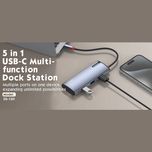 هاب 5 پورت USB-C الدینیو مدل DS-15H