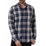 پیراهن آستین بلند یقه برگردان با تنخور معمولی (regular fit) مردانه مدل MDSS-CH0896