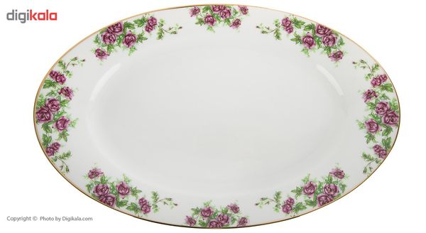 سرویس غذاخوری 102 پارچه چینی زرین ایران سری ایتالیا اف مدل Bidgol درجه یک