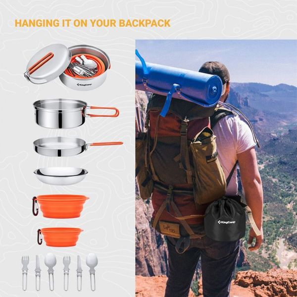 ظروف سفری کینگ کمپ مدل Adventure 1 کد KA2007 مجموعه 12 عددی