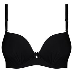 سوتین زنانه مدل دکلته فنردار پوش آپ کد 4630-9890 رنگ مشکی