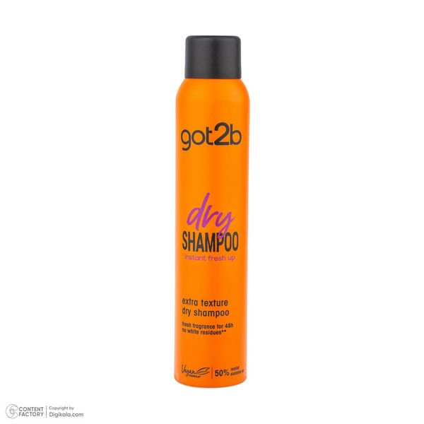 اسپری شامپو خشک شوآرزکوف مدل Extra Texture got2b مناسب برای انواع مو حجم 200 میلی لیتر