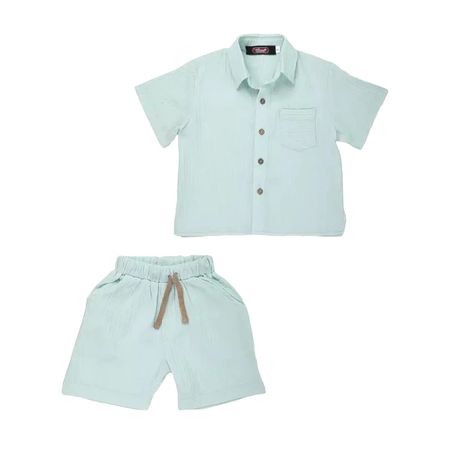 ست پیراهن و شلوارک پسرانه مدل MDSS-CG4145