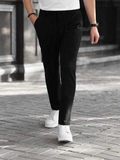 شلوار سوییت مشکی بند دار p210