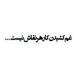 برچسب بدنه خودرو طرح غم کشیدن کار هر نقاش نیست مدل Shb08