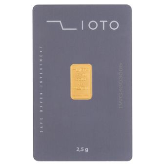 شمش طلا 24 عیار زیوتو مدل d2.5