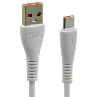 کابل تبدیل USB به microUSB بیوا مدل C-07T طول 1 متر فست شارژ 2.4 آمپر
