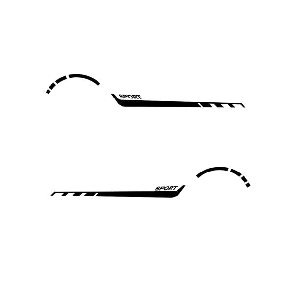 برچسب بدنه خودرو طرح اسپرت کد SL1142 بسته 2 عددی*959