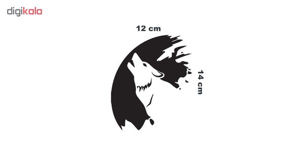 برچسب بدنه خودرو طرح Big Wolf