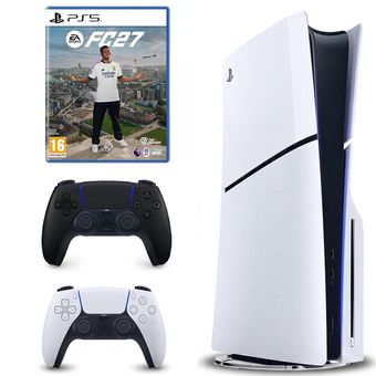 کنسول بازی سونی مدل PlayStation 5 Slim ظرفیت 1 ترابایت ریجن CFI-2116 اروپا به همراه دسته اضافی و بازی EA Sports FC 27*430