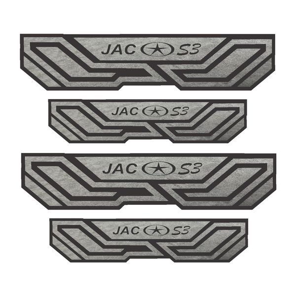 برچسب بدنه خودرو شیپرس کد SP023مناسب برای JAC S3 بسته 4 عددی