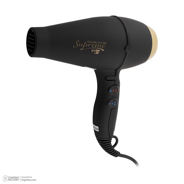 سشوار حرفه‌ای تکنو درای مدل Supreme با دیسپانسر و قدرت 2500 وات