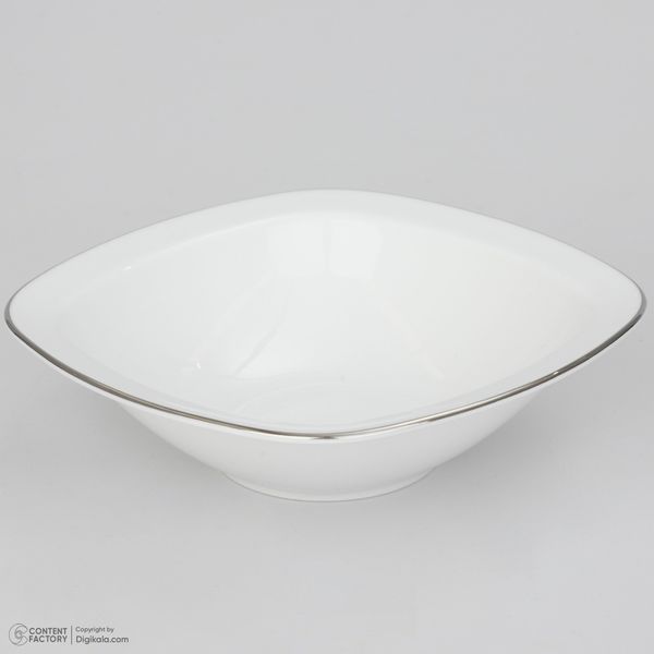 سرویس چینی 27 پارچه غذاخوری چینی زرین ایران سری کواترو مدل سمن درجه عالی