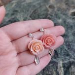 گوشواره مدل گل رز