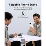 پاوربانک بی‌سیم 20 وات بیسوس مدل MagPro Magnetic Bracket 20w با ظرفیت 5000 میلی آمپر ساعت به همراه کابل USB-C به USB-C