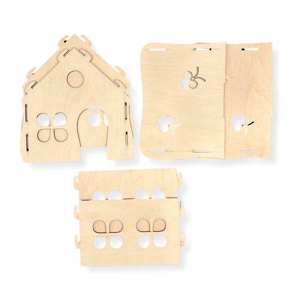 جای خواب سگ و گربه مدل لانه چوبی کد B68