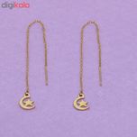 گوشواره زنانه طرح ماه و ستاره کد dt34