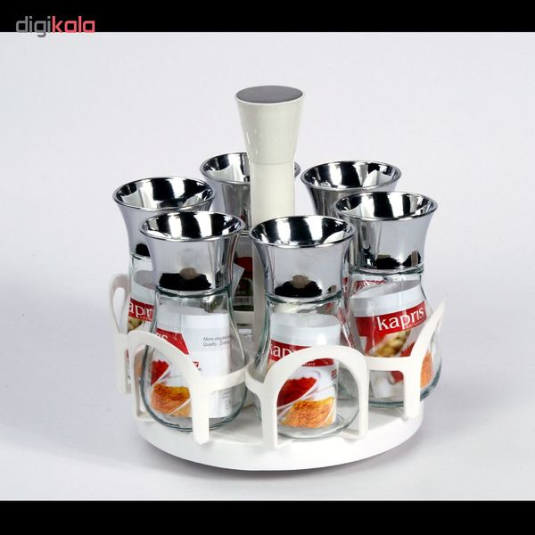 ست جای ادویه 7 پارچه کاپریس کد 12662