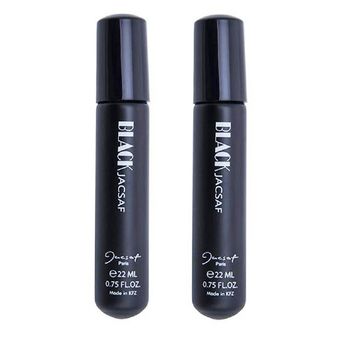 عطر جیبی مردانه ژک ساف مدل Black حجم 22 میلی لیتر بسته 2 عددی