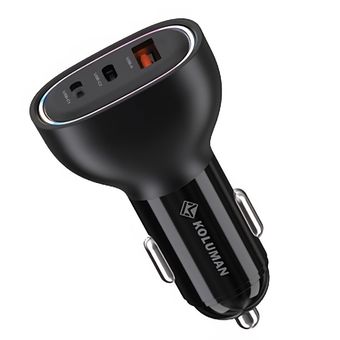 شارژر فندکی 30 وات 3 پورت کلومن مدل K-C102