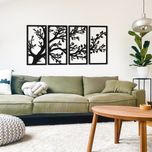 تابلو آماتیس مدل چوبی طرح درخت زندگی مجموعه 4 عددی