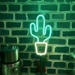 چراغ نئونی رومیزی و دیواری طرح کاکتوس