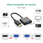 کابل تبدیل DP male to VGA Female یوگرین
