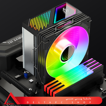 خنک کننده پردازنده - دیجیتال  COOLMOON GT600 DIGITAL  | سوکت LGA 1700 , AMD , LGA 1851 | شش پایپ مسی