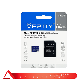 کارت حافظه microSDHC وریتی مدل Final 533X کلاس 10 استاندارد UHS-I U3 سرعت 80MBps ظرفیت 64 گیگابایت به همراه آداپتور SD