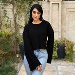 کراپ زنانه آستین بلند شاهو مدل Talynora