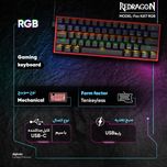Keyoard Gaming REDRAGON K617 FIZZ Gray - White