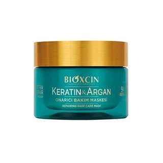 ماسک مو بیوکسین مدل کراتین و روغن آرگان ترمیم‌کننده و تقویت‌کننده حجم 225 میلی‌لیتر