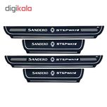 برچسب پارکابی خودرو کد SK043 مناسب برای ساندرو استپ وی مجموعه 4 عددی